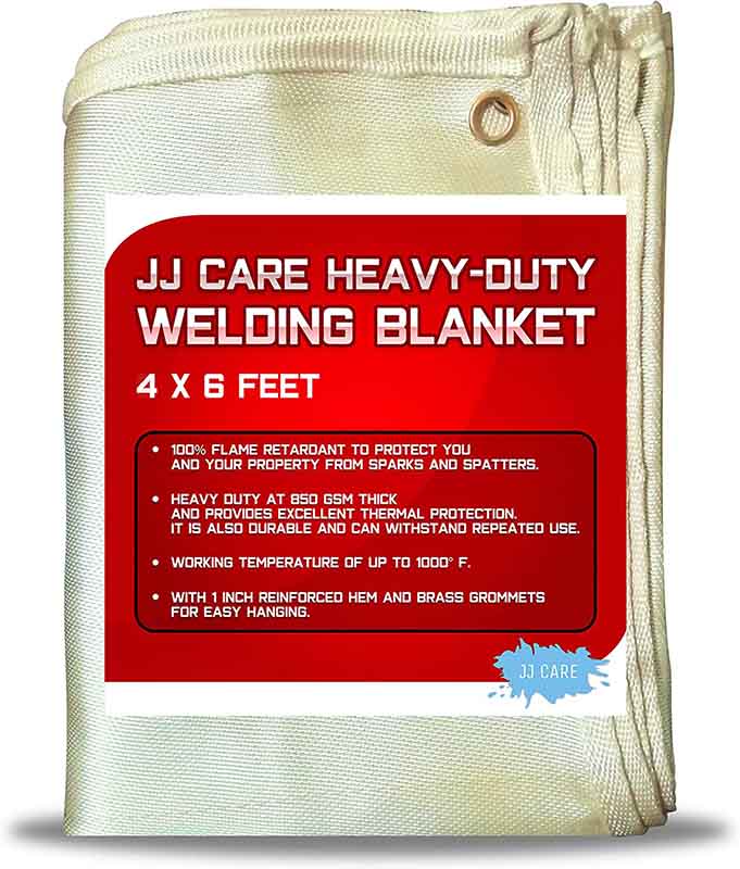 2PCS Welding Blanket for Smoker 24x32 Fire Blanket for Home Fiberglass Heavy-Duty Welding Blanket Fireproof Kitchen Fire Safety Blanket Emergency Use and Reusability 