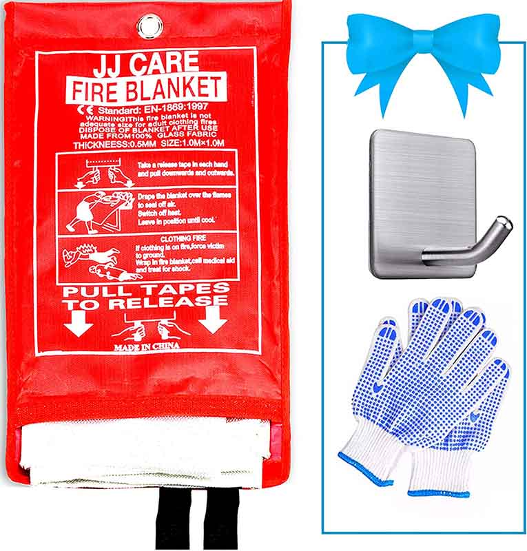 Suppression Flame Retardent Safety Blanket for Home DIBBATU Fire Blanket Emergency for Kitchen Warehouse Grill 2 Pack Car 47in Fireplace Office Schooll 
