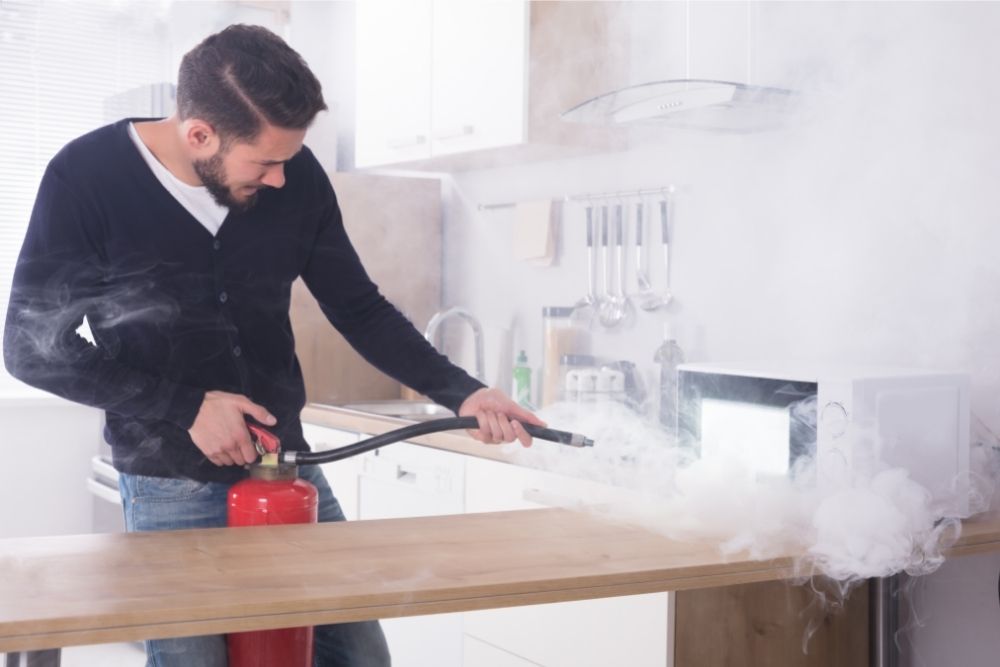 How To Clean Up Fire Extinguisher Residue