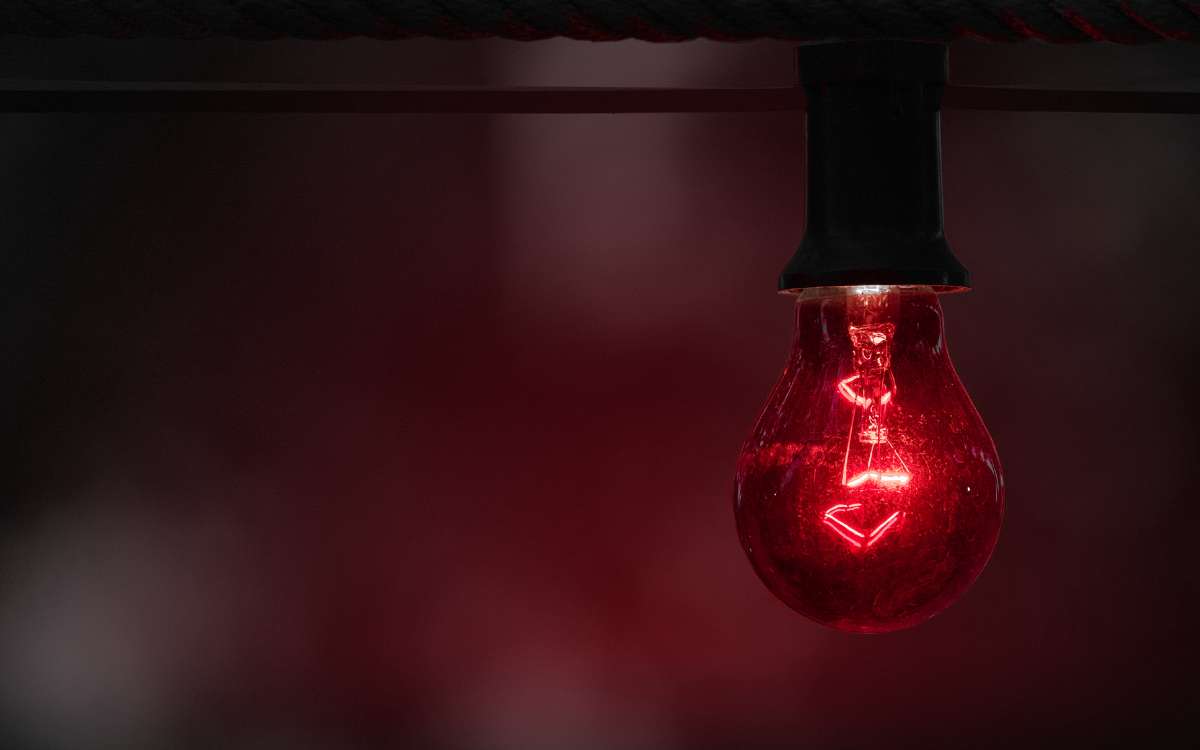 A red light bulb_What Does a Red Porch Light Mean